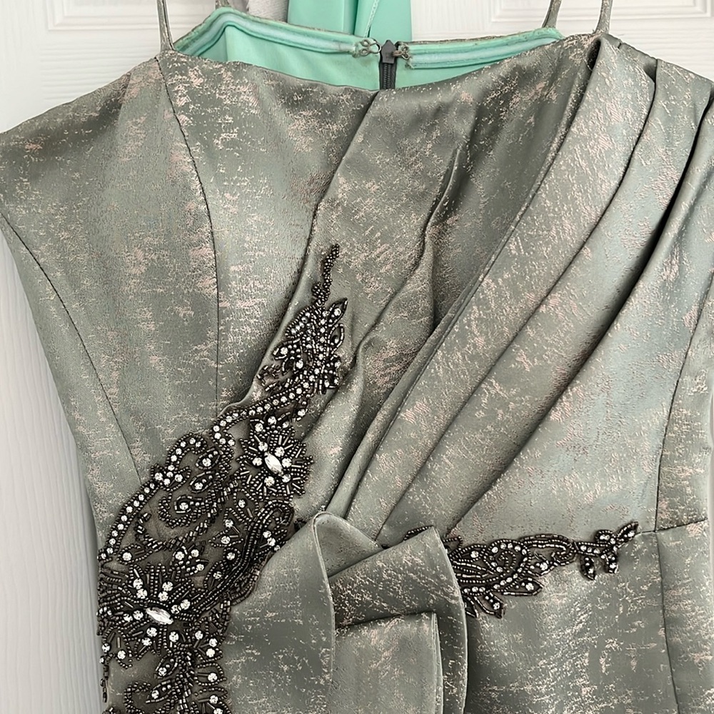 Meant to green dress for wedding